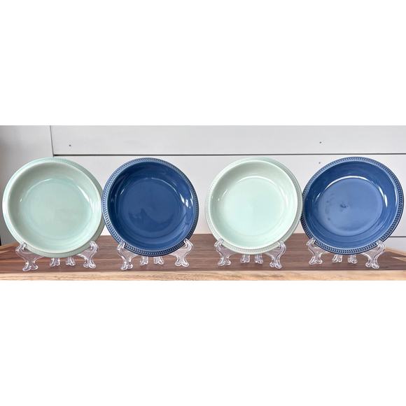 Vintage Weekday Weekend by Wedgwood Blue and Green Coasters Set of 4 Rare - Picture 1 of 12